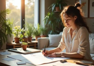 person designing living space to support ideal lifestyle and wellbeing