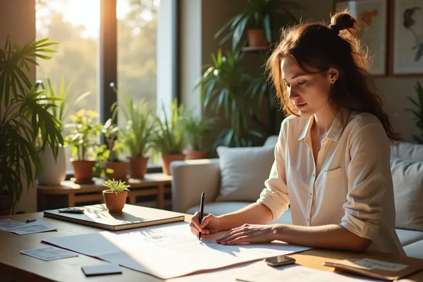 person designing living space to support ideal lifestyle and wellbeing