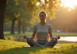 person practicing mindfulness techniques to maintain mental wellness daily