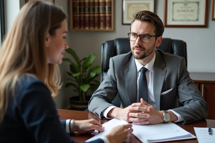 client seeking fair compensation with personal injury attorney after accident