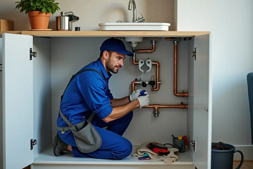 professional plumber upgrading residential plumbing system for better performance