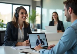 business owner comparing virtual and in house receptionist solutions