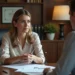 woman receiving legal support during challenging divorce transition period