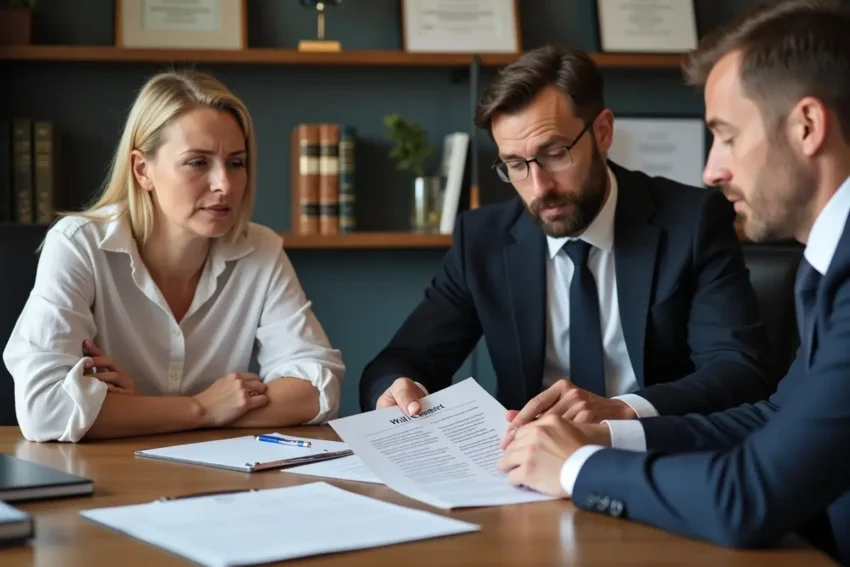 family member consulting lawyer about contesting a will in nsw